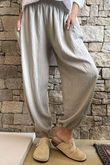 Basso Shirring Balloon Pant Taupe **